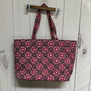 Vera Bradley Iconic GRAND Tote – Raspberry Medallion – NWT - Reversible